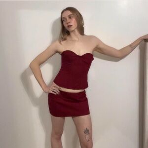 Peppermayo Armelle micro mini skirt and corset top